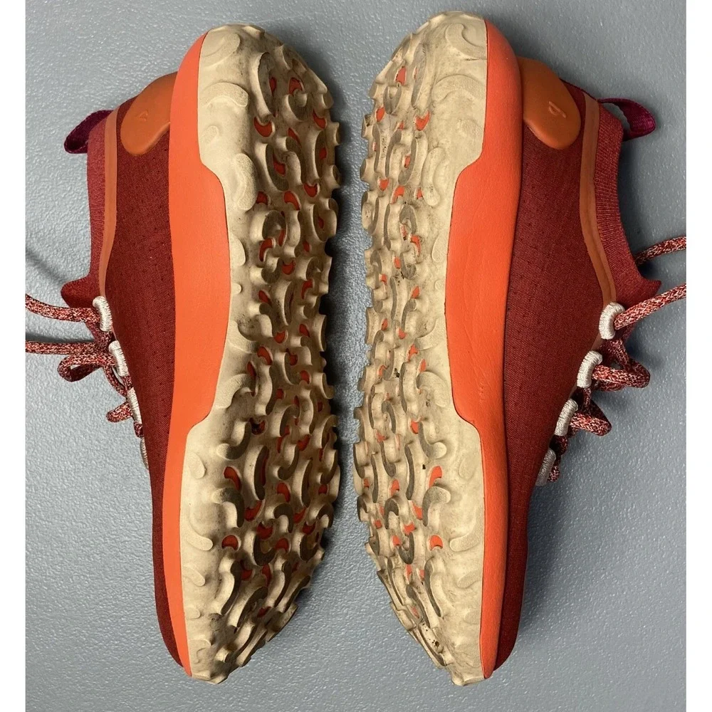 Allbirds Women's Trail Runners SWT Running Shoes Size 7 Red Orange Sneakers